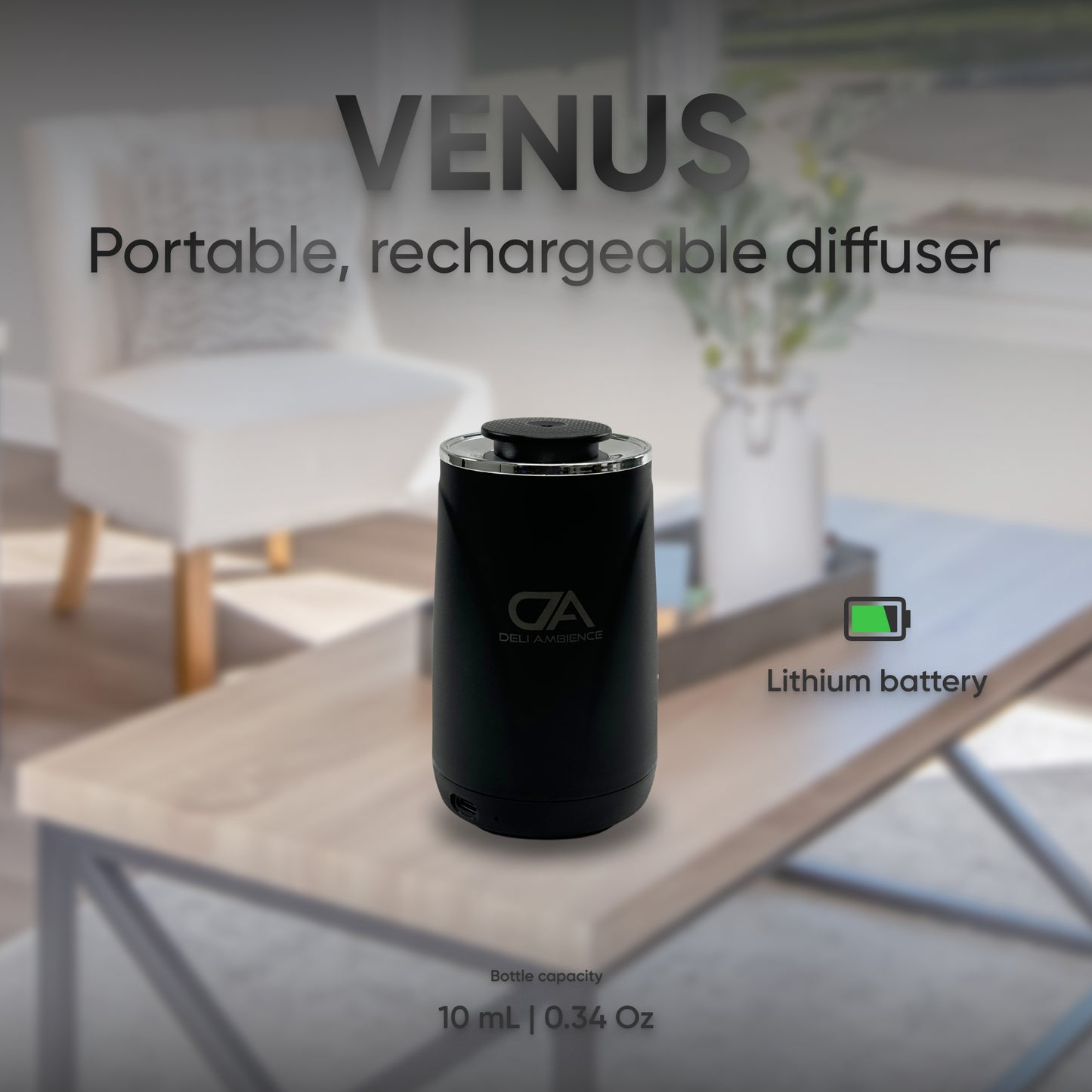 Venus Compact Oil Diffuser USB-C Power